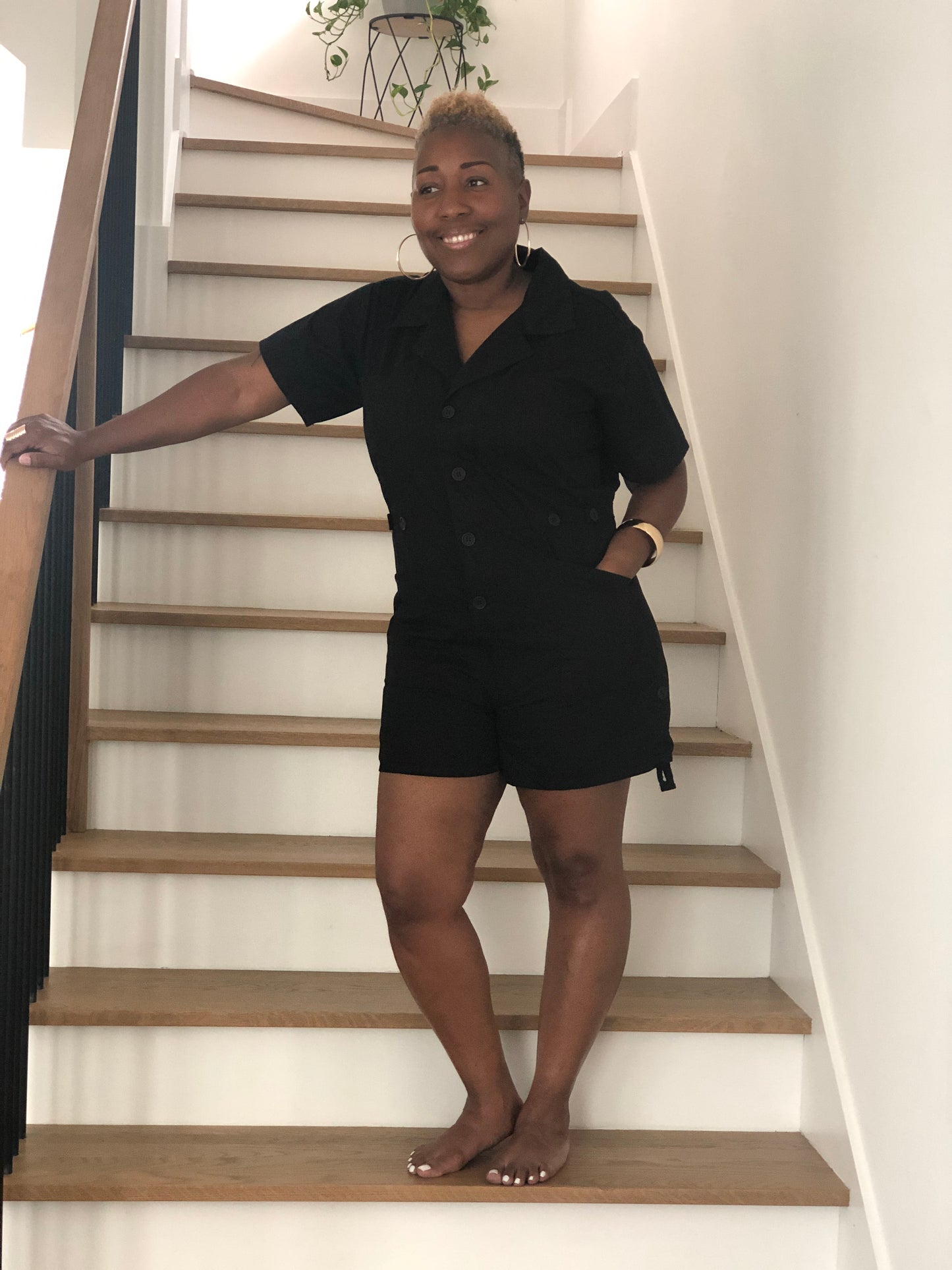 Black Short Romper