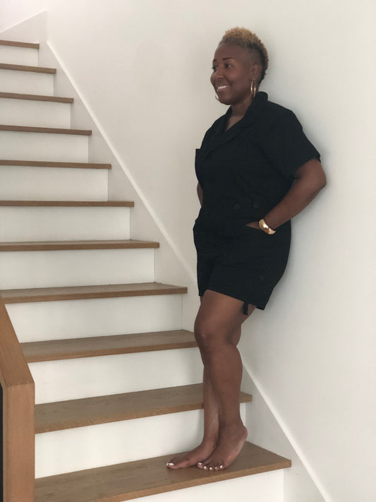 Black Short Romper