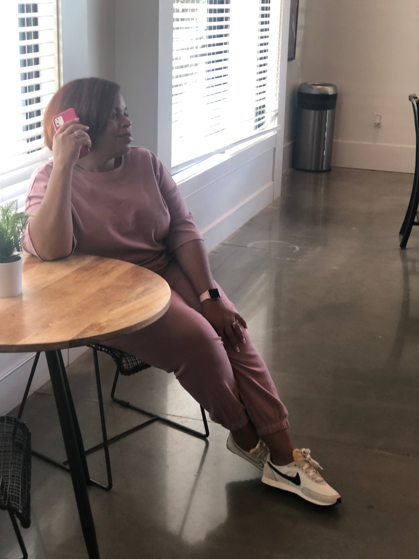 Lavender Short Sleeve Sweatsuit Curvy