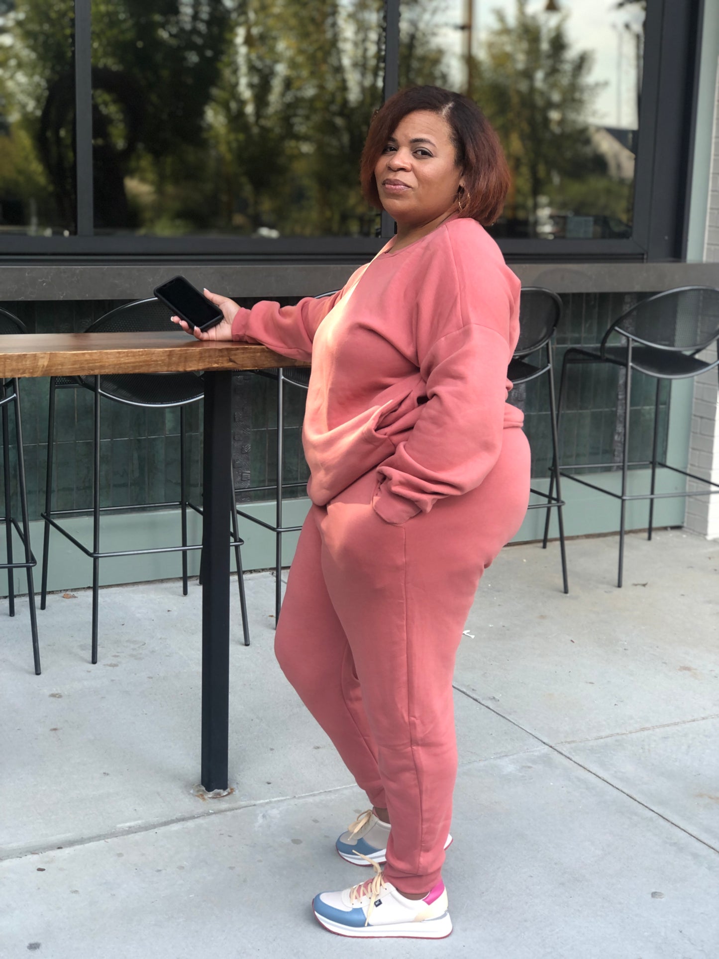 Ash Rose Long Sleeve Sweatsuit Curvy