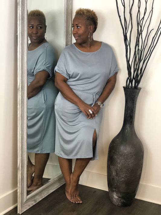 Metal Blue Dress
